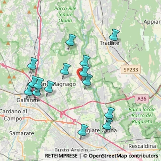 Mappa Via G. Donizzetti, 21054 Fagnano Olona VA, Italia (4.11)
