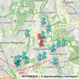 Mappa Via G. Donizzetti, 21054 Fagnano Olona VA, Italia (2.38882)