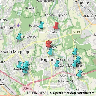Mappa Via G. Donizzetti, 21054 Fagnano Olona VA, Italia (2.49625)