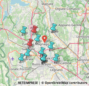 Mappa Via G. Donizzetti, 21054 Fagnano Olona VA, Italia (6.46385)