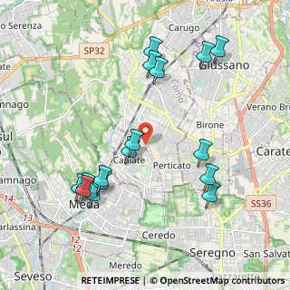 Mappa Via Salvador Allende, 22060 Cabiate CO, Italia (2.14063)
