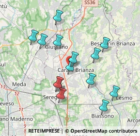 Mappa Via degli Alpini, 20841 Carate Brianza MB, Italia (3.51429)