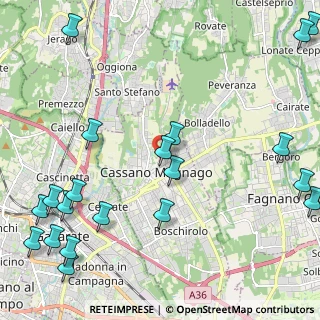 Mappa Vicolo Uslenghi, 21012 Cassano Magnago VA, Italia (3.0945)