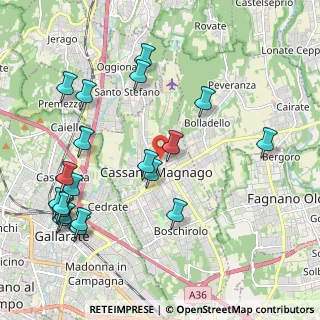 Mappa Vicolo Uslenghi, 21012 Cassano Magnago VA, Italia (2.406)