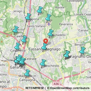 Mappa Vicolo Uslenghi, 21012 Cassano Magnago VA, Italia (2.633)