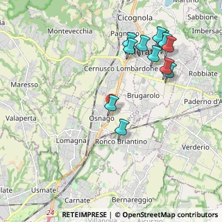 Mappa Via Papa Giovanni XXIII, 23875 Osnago LC, Italia (2.23)