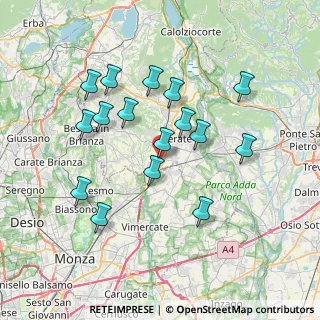 Mappa Via Camillo Benso Conte di Cavour, 23875 Osnago LC, Italia (6.91938)
