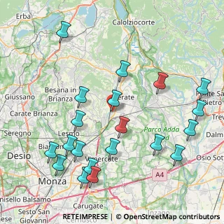 Mappa Via Camillo Benso Conte di Cavour, 23875 Osnago LC, Italia (9.5245)