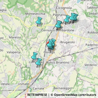 Mappa Via Camillo Benso Conte di Cavour, 23875 Osnago LC, Italia (1.67308)