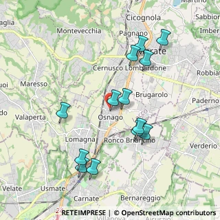 Mappa Via Camillo Benso Conte di Cavour, 23875 Osnago LC, Italia (1.92231)