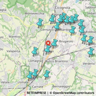 Mappa Via Camillo Benso Conte di Cavour, 23875 Osnago LC, Italia (2.5085)