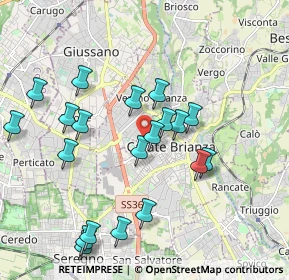 Mappa Via Mons L Crippa, 20841 Carate Brianza MB, Italia (1.9945)