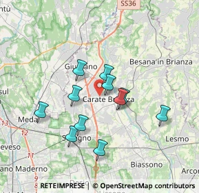 Mappa Via Mons L Crippa, 20841 Carate Brianza MB, Italia (2.99909)