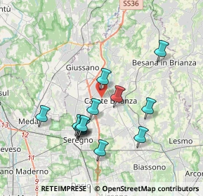 Mappa Via Mons L Crippa, 20841 Carate Brianza MB, Italia (3.48462)