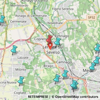 Mappa 20030 Lentate sul Seveso MB, Italia (3.2375)