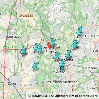 Mappa 20030 Lentate sul Seveso MB, Italia (3.74667)