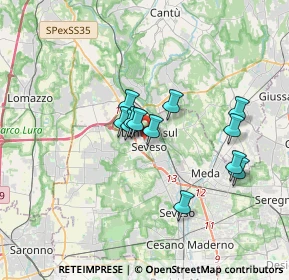 Mappa 20030 Lentate sul Seveso MB, Italia (2.6575)