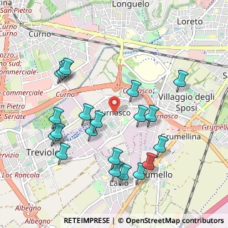 Mappa Via M. L. Cadorna, 24048 Treviolo BG, Italia (1.048)