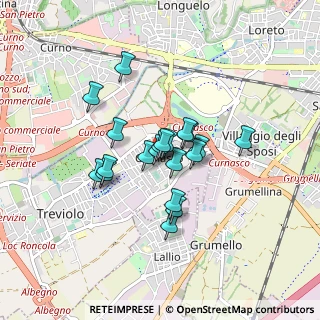 Mappa Via M. L. Cadorna, 24048 Treviolo BG, Italia (0.5935)