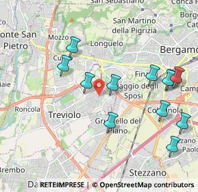 Mappa Via M. L. Cadorna, 24048 Treviolo BG, Italia (2.16)