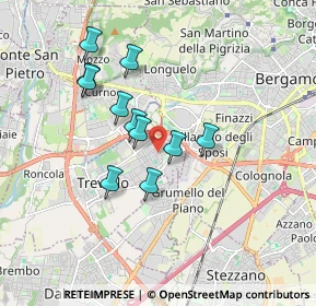Mappa Via M. L. Cadorna, 24048 Treviolo BG, Italia (1.49091)