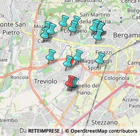 Mappa Via M. L. Cadorna, 24048 Treviolo BG, Italia (1.7225)