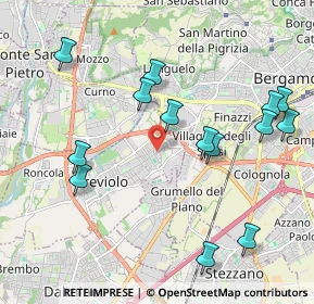 Mappa Via M. L. Cadorna, 24048 Treviolo BG, Italia (2.21)