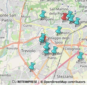 Mappa Via M. L. Cadorna, 24048 Treviolo BG, Italia (1.92615)