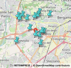 Mappa Via M. L. Cadorna, 24048 Treviolo BG, Italia (1.56933)