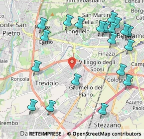 Mappa Via M. L. Cadorna, 24048 Treviolo BG, Italia (2.5935)