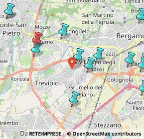 Mappa Via M. L. Cadorna, 24048 Treviolo BG, Italia (2.86533)