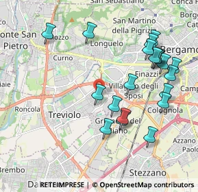 Mappa Via M. L. Cadorna, 24048 Treviolo BG, Italia (2.1255)