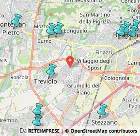 Mappa Via M. L. Cadorna, 24048 Treviolo BG, Italia (3.19167)