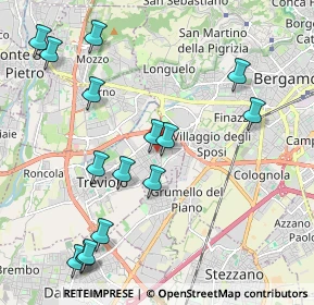 Mappa Via M. L. Cadorna, 24048 Treviolo BG, Italia (2.33533)