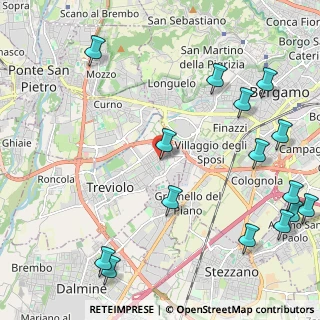 Mappa Via M. L. Cadorna, 24048 Treviolo BG, Italia (2.94533)