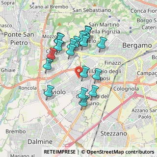 Mappa Via M. L. Cadorna, 24048 Treviolo BG, Italia (1.6045)
