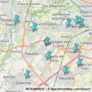 Mappa Via M. L. Cadorna, 24048 Treviolo BG, Italia (2.66)