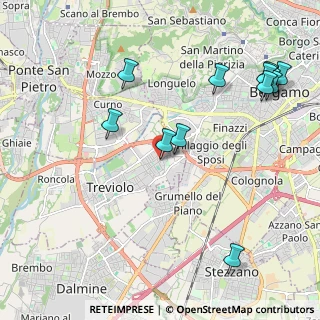 Mappa Via M. L. Cadorna, 24048 Treviolo BG, Italia (2.45667)