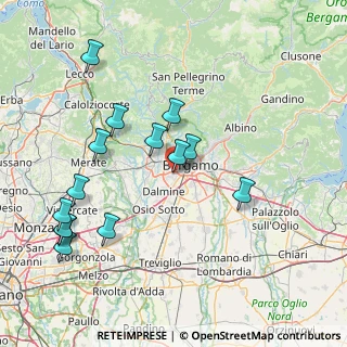 Mappa Via M. L. Cadorna, 24048 Treviolo BG, Italia (16.84071)