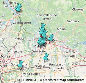 Mappa Via M. L. Cadorna, 24048 Treviolo BG, Italia (10.92667)