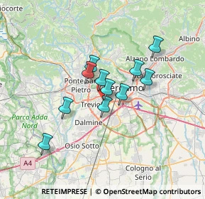 Mappa Via M. L. Cadorna, 24048 Treviolo BG, Italia (4.99)