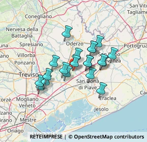 Mappa Via IV Novembre, 31050 Zenson di Piave TV, Italia (10.1375)