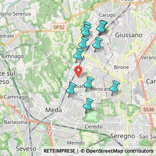 Mappa Via Fratelli Bandiera, 22060 Cabiate CO, Italia (1.78)