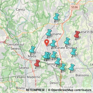 Mappa Via Sant'Alessandro, 22060 Mariano Comense CO, Italia (3.825)
