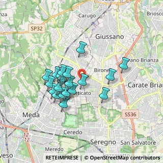 Mappa Via Sant'Alessandro, 22060 Mariano Comense CO, Italia (1.426)