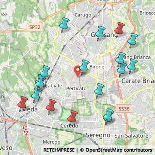 Mappa Via Sant'Alessandro, 22060 Mariano Comense CO, Italia (2.49944)