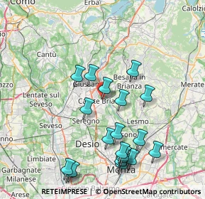 Mappa Piazza Caduti della Libertà, 20841 Carate Brianza MB, Italia (8.437)