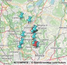 Mappa Piazza Caduti della Libertà, 20841 Carate Brianza MB, Italia (5.355)