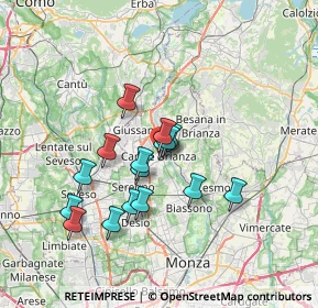 Mappa Piazza Caduti della Libertà, 20841 Carate Brianza MB, Italia (5.71375)