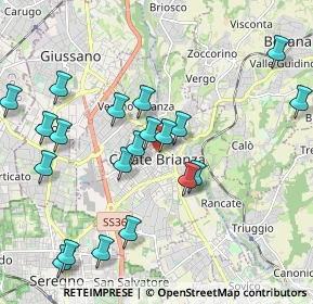 Mappa Piazza Caduti della Libertà, 20841 Carate Brianza MB, Italia (2.1445)